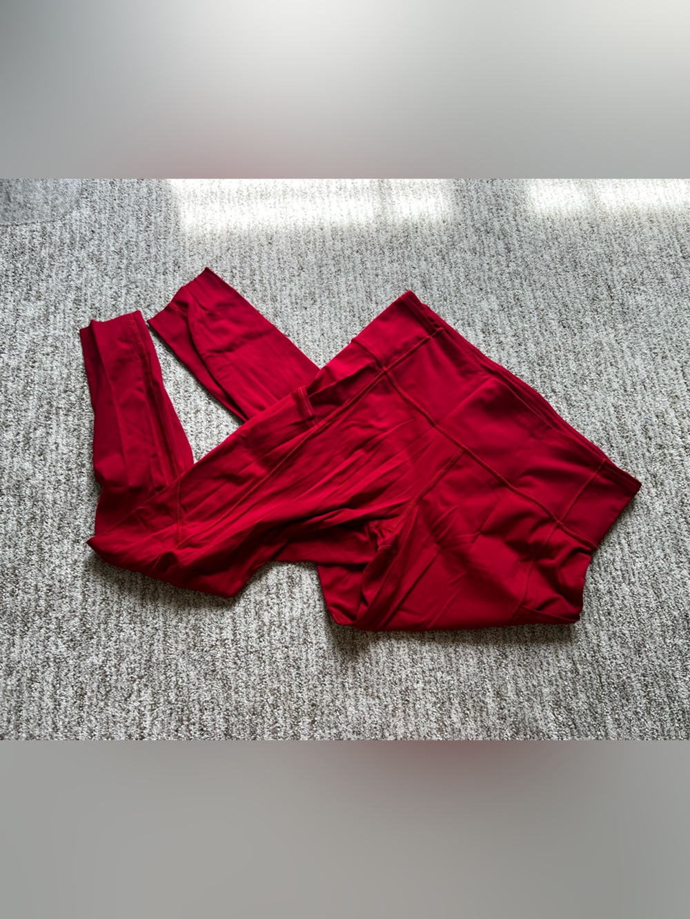 lululemon athletica Fast and Free 25 Red Leggings